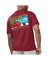 Margaritaville Men's Cardinal Arizona Cardinals Licensed to Chill T-Shirt