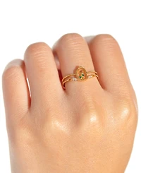 Girls Crew Disney Multi-Color Beauty the Beast Enchanted Rose Ring