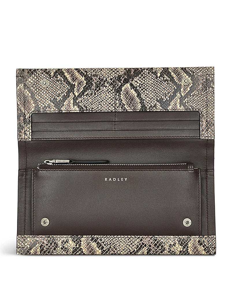 Radley London Oak Street Faux Snake - Large Flapover Wallet
