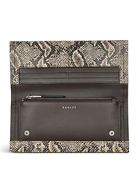 Radley London Oak Street Faux Snake - Large Flapover Wallet