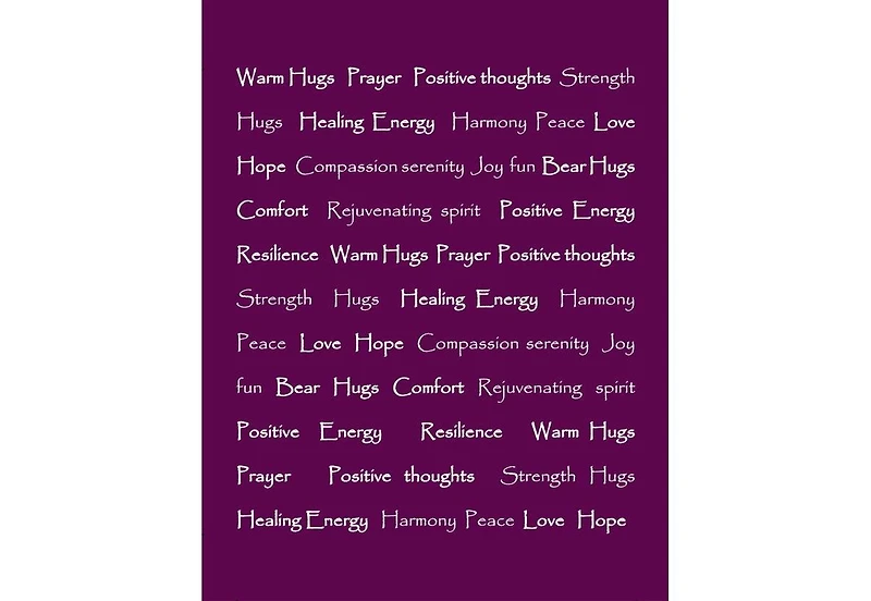Chanasya Premium Healing Hugs Gift Blanket - for Hope Support Comfort Encouragement Sympathy