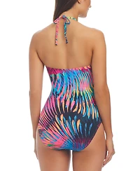 Bleu by Rod Beattie Women's Space-Dyed One-Piece Swimsuit