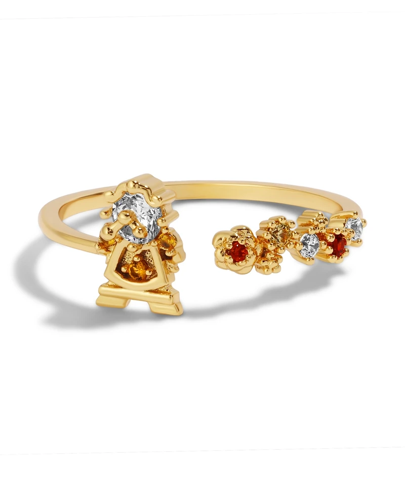 Girls Crew Disney Multi-Color Beauty the Beast Cogs Worth Ring