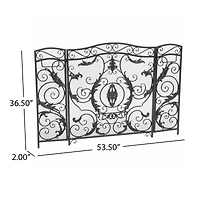 Streamdale Waterbury Ornate Scrollwork Fire Screen