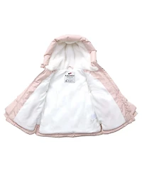 Rokka&Rolla Baby Girls Fleece Lined Heart Puffer Jacket 6-24M