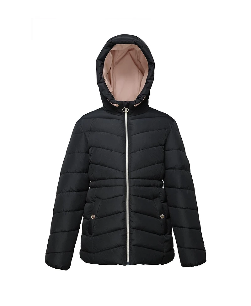 Rokka&Rolla Little and Big Girl Shower Resistant Puffer Jacket Coat, 4-18