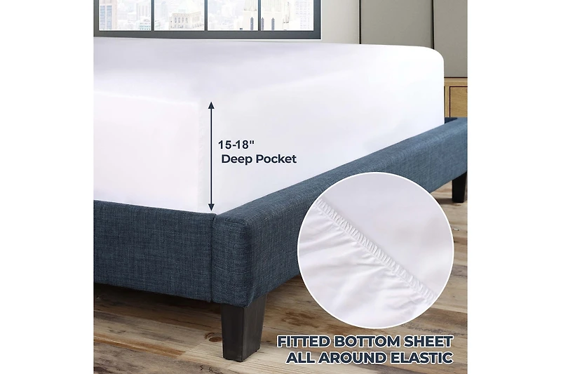Superior Egyptian Cotton 1000 Thread Count Embroidered Bed Sheet Set