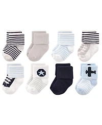 Luvable Friends Baby Boys Soft Terry Knit Booties