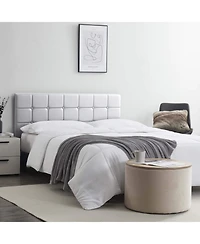 Clara Clark Button Tufted Upholstered Headboard