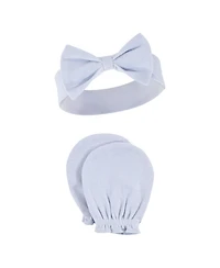 Hudson Baby Girls 8Pk Headband and Scratch Mitten Set