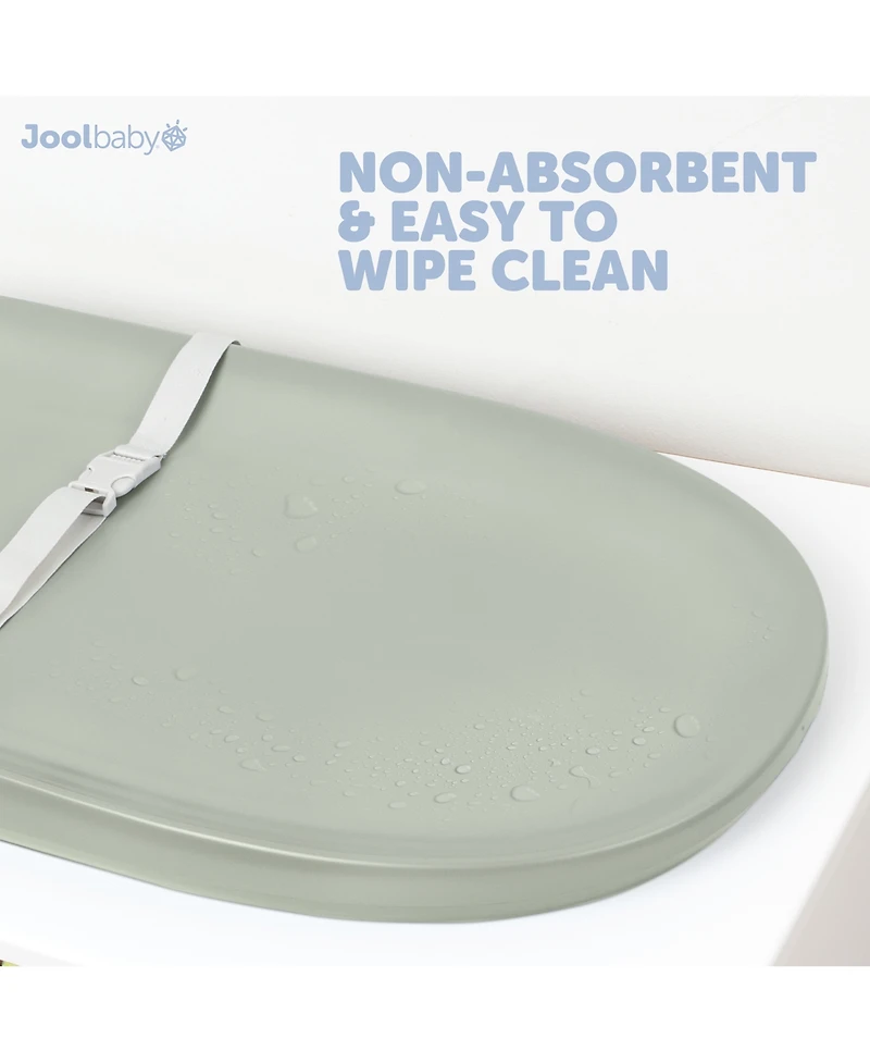 Jool Baby Waterproof Baby Changing Pad - Easy to Clean, Lightweight & Portable - Large Foam Cushion for Comfort