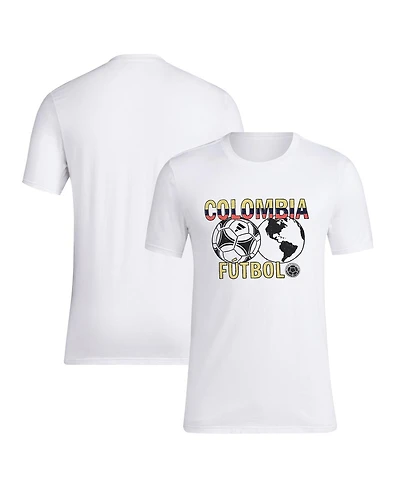 Adidas Men's White Colombia National Team Around the World T-Shirt