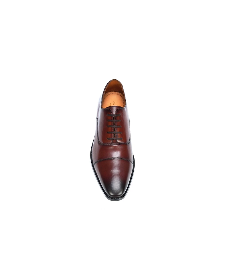 Anthony Veer Men's Bill Cap Toe Oxford Leather Dress Shoes