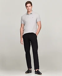 Tommy Hilfiger Men's Regular-Fit Liquid Cotton Collar Stripe Detail Polo Shirt