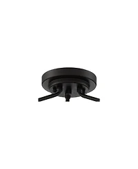 Possini Euro Design Industrial Rustic Farmhouse Ceiling Light Semi Flush Mount Fixture 14 1/2" Wide Bronze 3-Light Clear Glass Shade for Bedroom