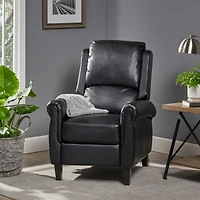 Streamdale Memphis Pu Leather Club Chair, Espresso Finish