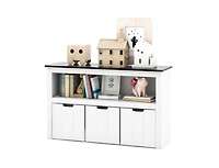Slickblue Kids Toy Storage Organizer with Blackboard Top-3-Drawer
