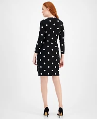 Anne Klein Petite Classic 3/4-Sleeve Wrap Dress