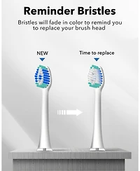 MySmile Electric Toothbrush Replacement Heads, 6 Packs