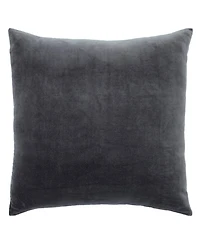 Ihi Home Solid Velvet Pillow Front and Back Velvet, 22"Sq