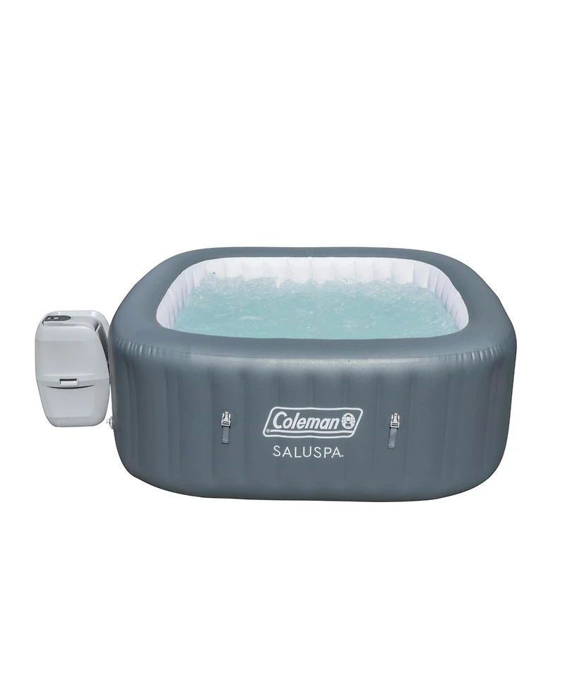 Bestway Coleman Hawaii AirJet Inflatable Hot Tub with EnergySense Cover, Grey