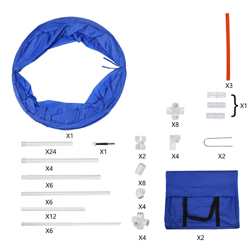 Streamdale Furniture 6Pack Dog Agility Training Equipment Set