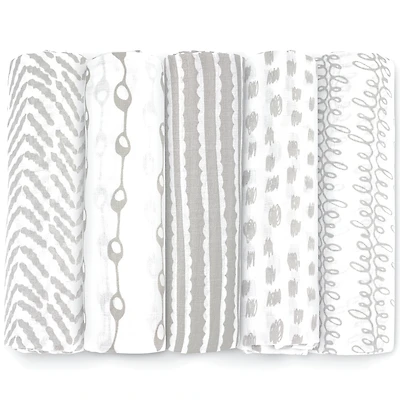 Bublo Baby Muslin Cotton Swaddles Blanket 5 Pack