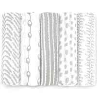 Bublo Baby Muslin Cotton Swaddles Blanket 5 Pack