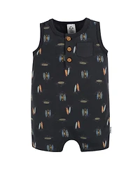 Gerber Baby Girls Short Leg and Long Leg Romper Set, 2 Pack