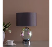Streamdale 18.75-Inch Artie Orb Iridescent Chrome Table Lamp