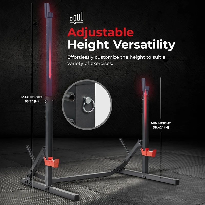 Sunny Health & Fitness Power Zone Squat Stand Rack Power Cage - Sf-XF9931