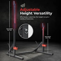 Sunny Health & Fitness Power Zone Squat Stand Rack Power Cage - Sf-XF9931