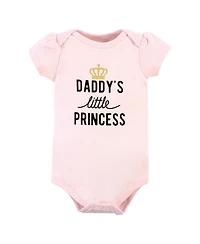 Hudson Baby Girls Cotton Comfort 3Pk Bodysuit, Pants
