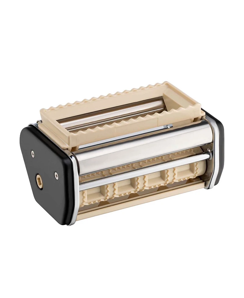 Fante's 3 Pc Pasta Machine with Spaghetti/Fettuccine and Ravioli Attachments