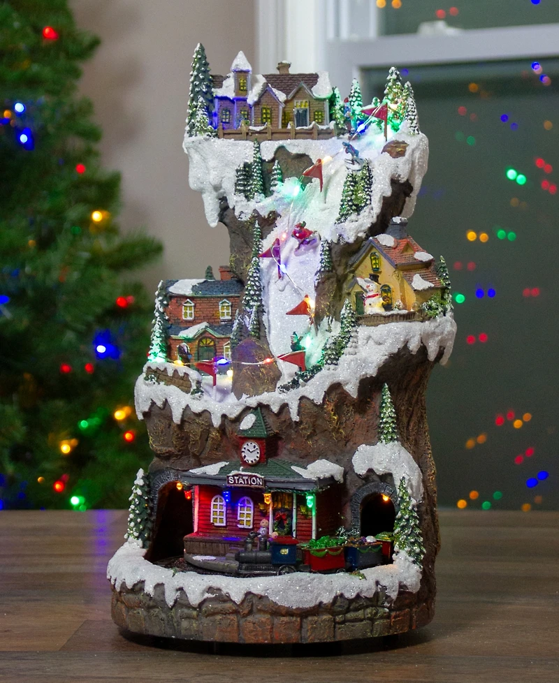 Northlight 15" Led and Animated Christmas Scene with Music
