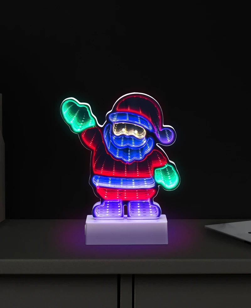 Northlight Led 3D Santa Claus Christmas Tunnel Light - 8-Inch