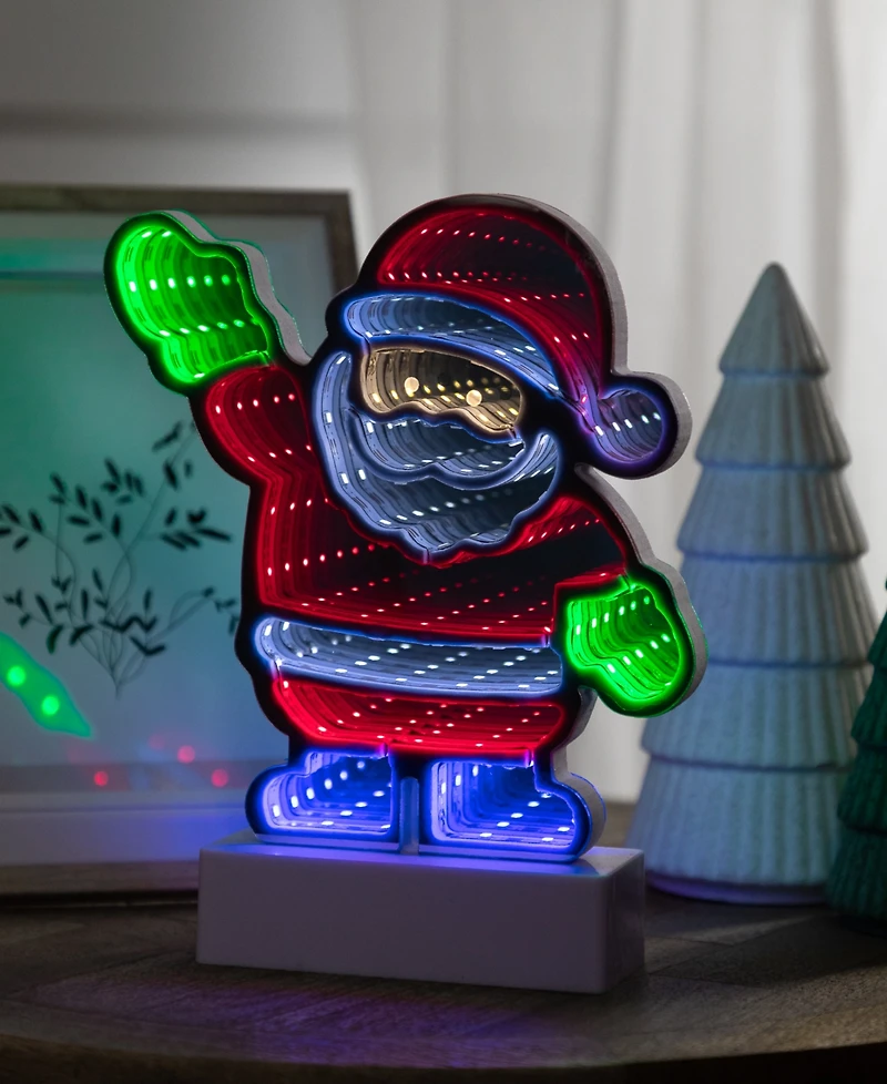 Northlight Led 3D Santa Claus Christmas Tunnel Light - 8-Inch