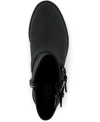 Toms Women's Ionie Moto Buckle Lug Sole Boots