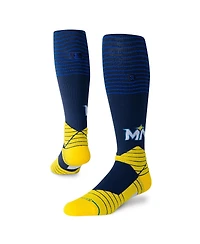 Stance Men's and Women's Blue Minnesota Twins 2024 City Connect Over the Calf Socks