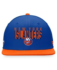 Fanatics Men's Royal/Orange New York Islanders Fundamental Colorblocked Snapback Hat