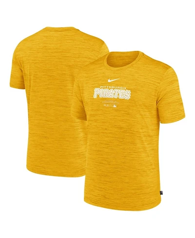 Nike Men's Gold Pittsburgh Pirates Authentic Collection Velocity Performance Practice T-Shirt