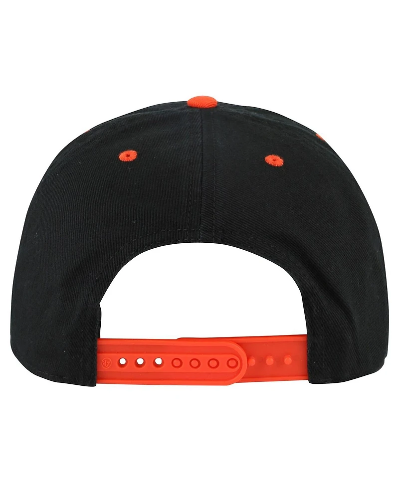 '47 Brand Men's Black Ny Giants Double Headed Baseline Hitch Adjustable Hat