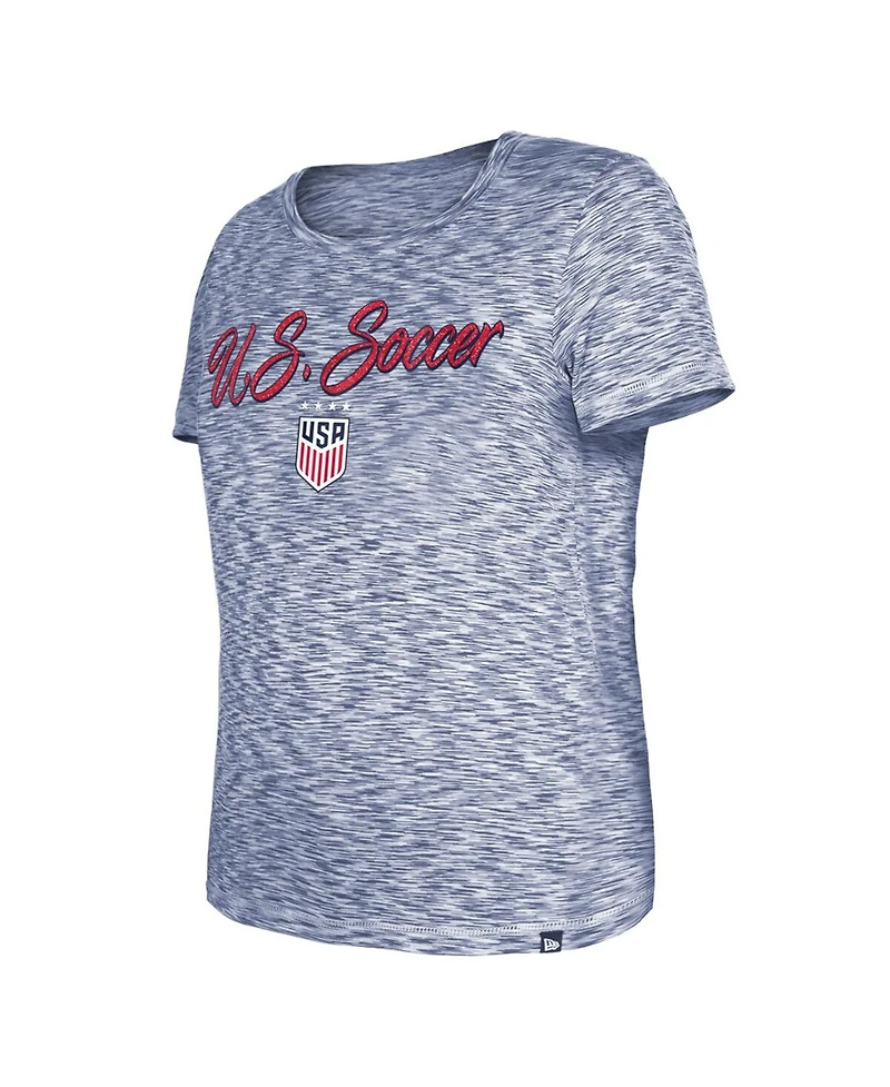 5th & Ocean Women's Navy Uswnt Active Space Dye Jersey T-Shirt