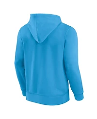 Fanatics Men's Light Blue St. Louis Cardinals Plan for Adversity Henley Fleece Pullover Hoodie