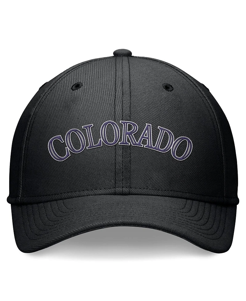 Nike Men's Black Colorado Rockies Evergreen Performance Flex Hat