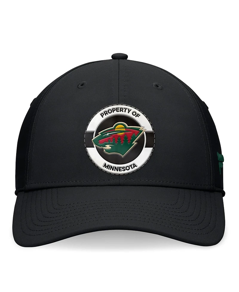Fanatics Men's Black Minnesota Wild Authentic Pro Training Camp Flex Hat