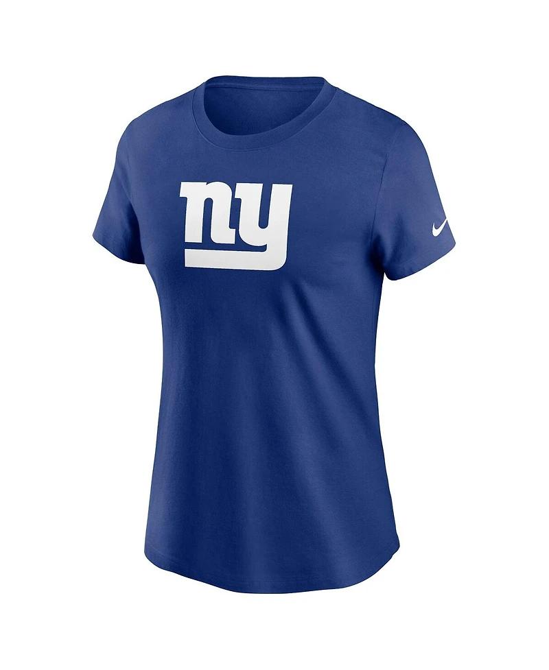 Nike Women's Royal New York Giants Primary Logo T-Shirt