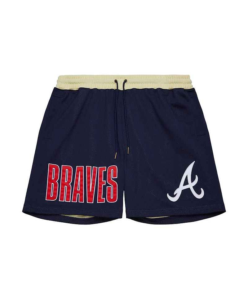 Mitchell & Ness Navy Atlanta Braves Og 2.0 Fashion Shorts