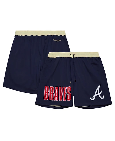 Mitchell & Ness Navy Atlanta Braves Og 2.0 Fashion Shorts