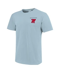 Image One Men's and Women's Powder Blue Ole Miss Rebels Scenic Comfort Colors T-Shirt